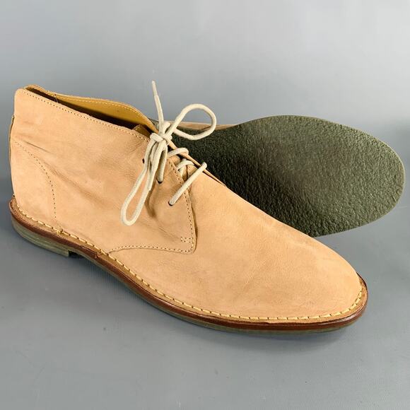 COLE HAAN Size 9.5 Tan Suede Lace-Up Chukka Ankle Boots main image 5